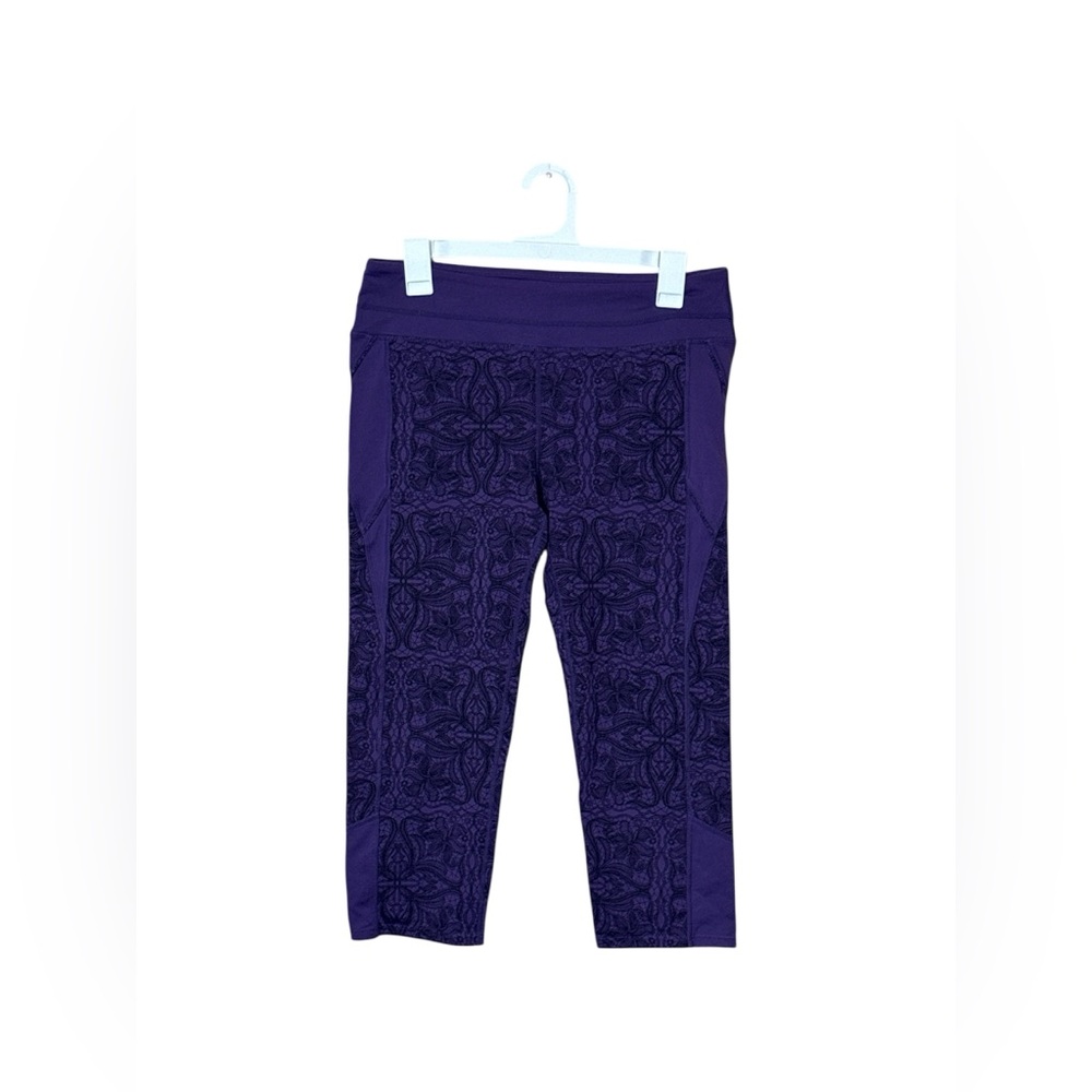 Athleta Ironstone Connect crop yoga capri leggins,Size L
